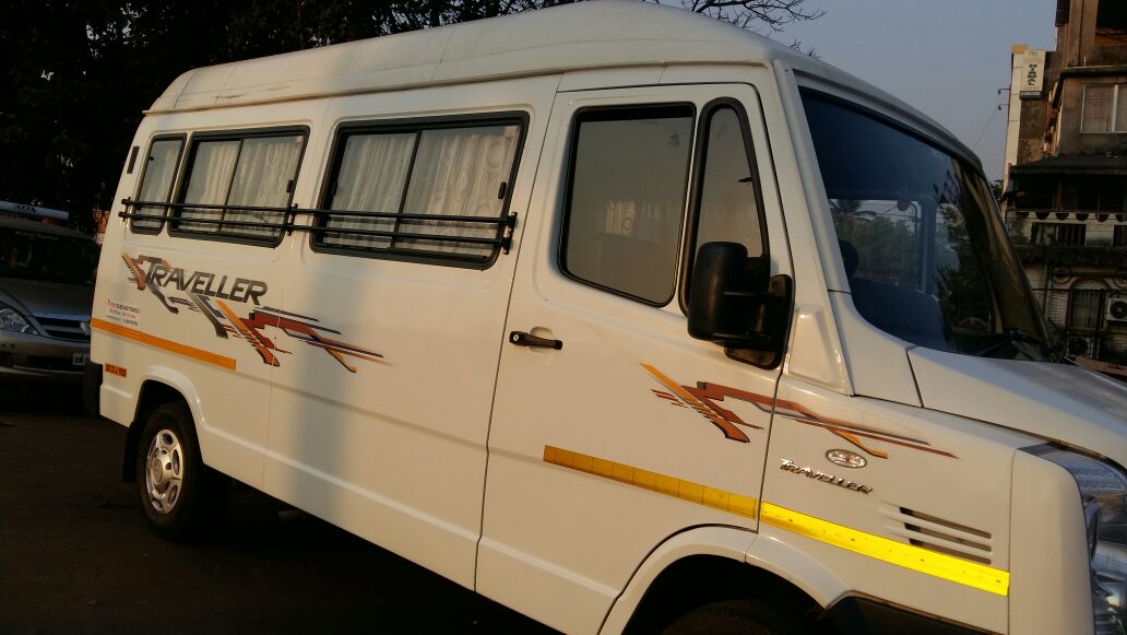 tempo traveller 13 seater ac push back